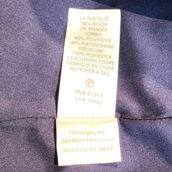 Tracy Reese Womens Sz 2 Navy Shift Dress With Cutout Overlay Details - Picture 10 of 10